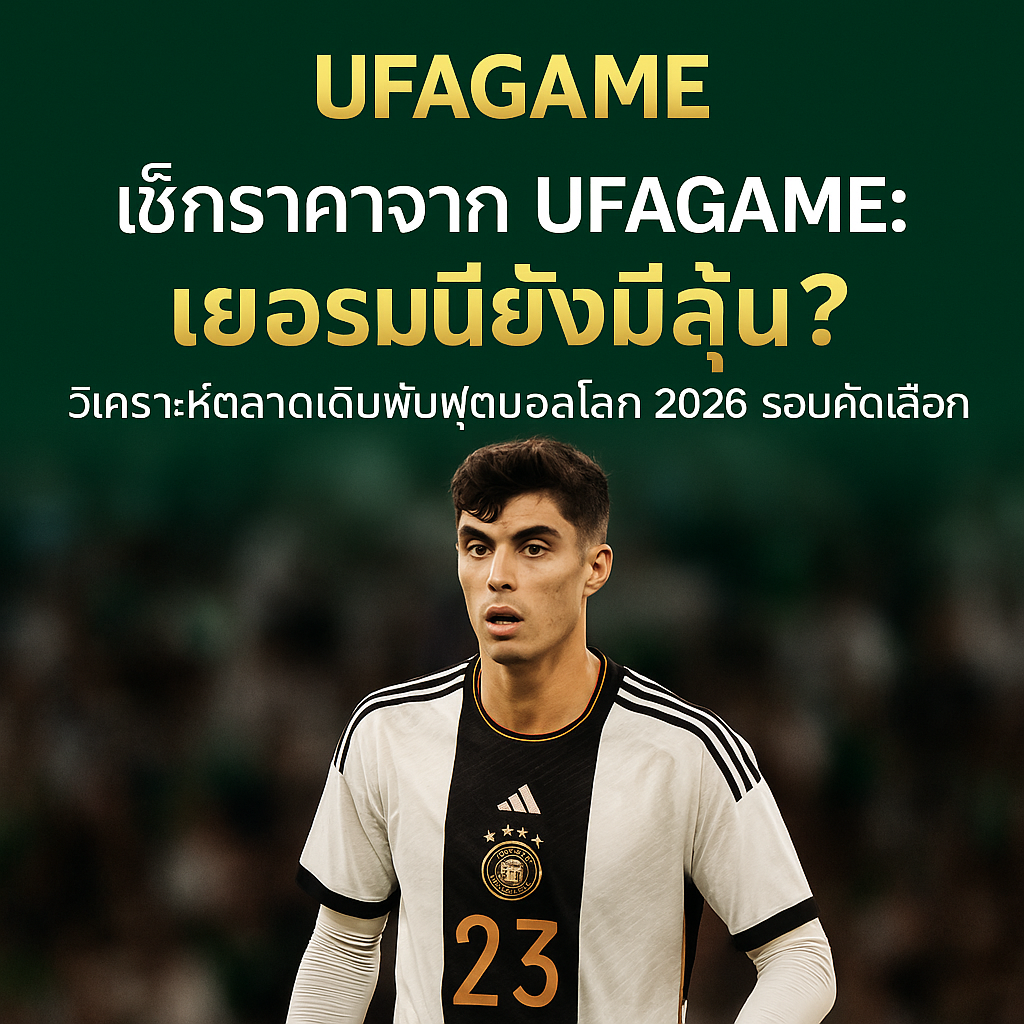 เช็กราคาจาก UFAGAME เยอรมนียังมีลุ้น? วิเคราะห์ตลาดเดิมพันฟุตบอลโลก 2026 รอบคัดเลือก