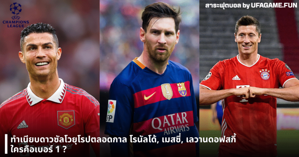 ทำเนียบดาวซัลโวยุโรปตลอดกาล โรนัลโด้, เมสซี่, เลวานดอฟสกี้ ใครคือเบอร์หนึ่ง? | สาระฟุตบอล โดย UFAGAME.FUN